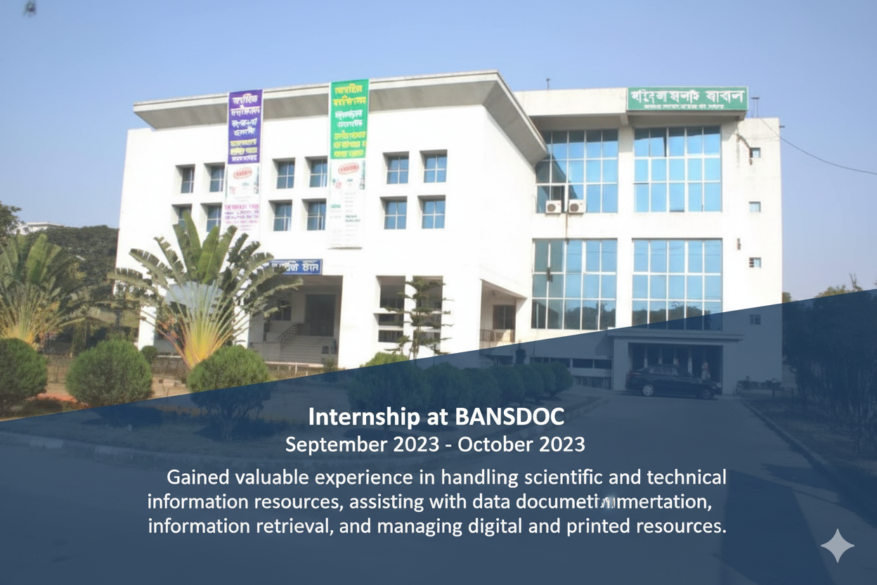 Internship at BANSDOC